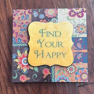 Kirklands Black Wall Mount Plaque